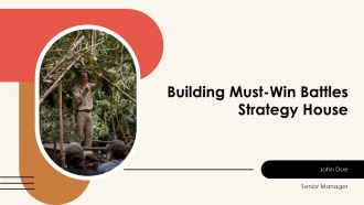 Building Must Win Battles Strategy House PPT Template AT
