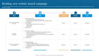 Building New Website Launch Campaign