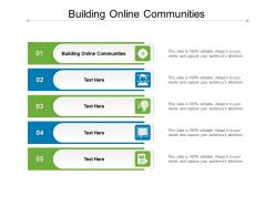 Building online communities ppt powerpoint presentation gallery slideshow cpb