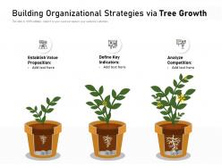 Building organizational strategies via tree growth