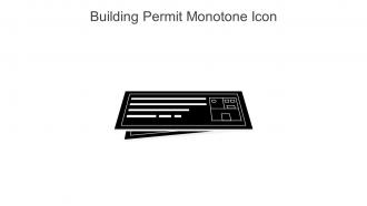 Building Permit Monotone Icon In Powerpoint Pptx Png And Editable Eps Format