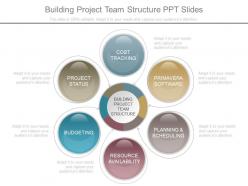Building project team structure ppt slides