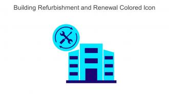 Building Refurbishment And Renewal Colored Icon In Powerpoint Pptx Png And Editable Eps Format