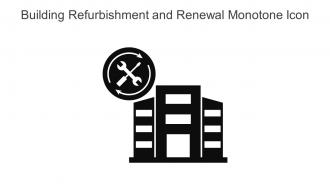 Building Refurbishment And Renewal Monotone Icon In Powerpoint Pptx Png And Editable Eps Format