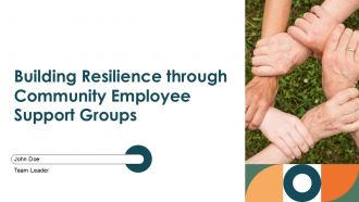 Building Resilience Through Community Employee Support Groups PPT Structure ACP