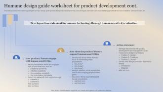Building Responsible Organization Humane Design Guide Worksheet For Product Development Informative Captivating