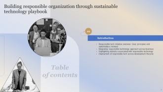 Building Responsible Organization Through Sustainable Technology Playbook Deck Content Ready Appealing