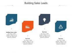Building sales leads ppt powerpoint presentation styles show cpb