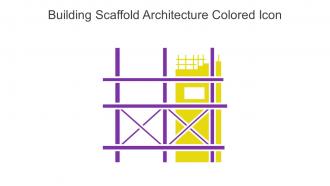 Building Scaffold Architecture Colored Icon In Powerpoint Pptx Png And Editable Eps Format