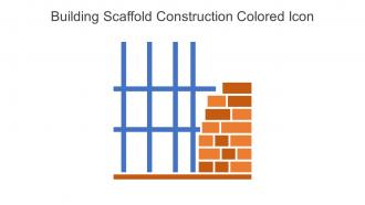 Building Scaffold Construction Colored Icon In Powerpoint Pptx Png And Editable Eps Format