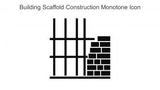 Building Scaffold Construction Monotone Icon In Powerpoint Pptx Png And Editable Eps Format