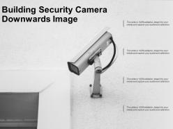 Building security camera downwards image