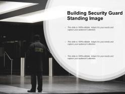 Building security guard standing image