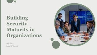 Building Security Maturity In Organizations PPT Graphics AT