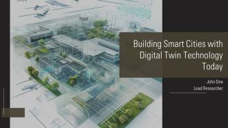 Building Smart Cities With Digital Twin Technology Today PPT Mockup AT