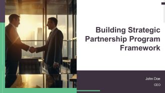 Building Strategic Partnership Program Framework PPT Example AT
