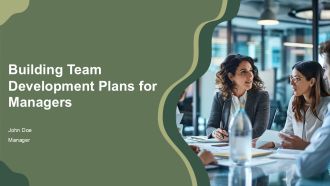Building Team Development Plans For Managers PPT Sample AT