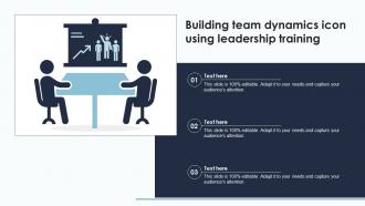 Building Team Dynamics Icon Using Leadership Training