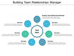 Building team relationships manager ppt powerpoint presentation icon graphics tutorials cpb