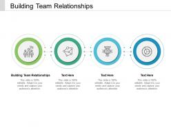 Building team relationships ppt powerpoint presentation professional summary cpb