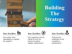 Building the strategy example of ppt presentation