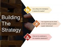 Building the strategy sample of ppt presentation