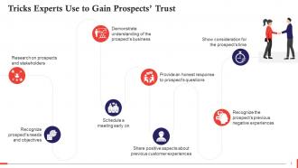 Building Trust And Confidence With Prospects To Boost Sales Training Ppt