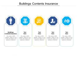 Buildings contents insurance ppt powerpoint presentation ideas deck cpb