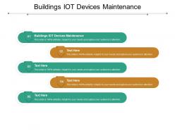 Buildings iot devices maintenance ppt powerpoint presentation layouts icons cpb