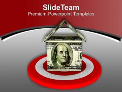 Built your house with global money powerpoint templates ppt themes and graphics 0513