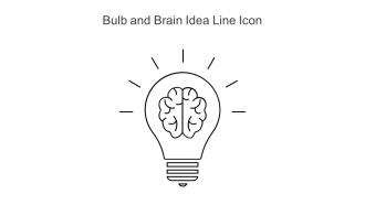 Bulb And Brain Idea Line Icon