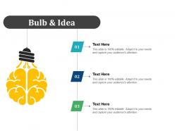 Bulb and idea cs lifecycle ppt infographic template files