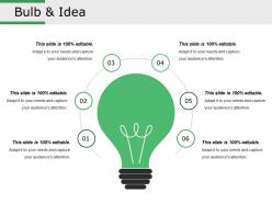 Bulb and idea presentation outline