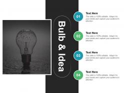 Bulb and idea systems design ppt styles templates