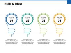 6941503 style variety 3 idea-bulb 4 piece powerpoint presentation diagram infographic slide