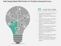 10486722 style puzzles matrix 6 piece powerpoint presentation diagram infographic slide