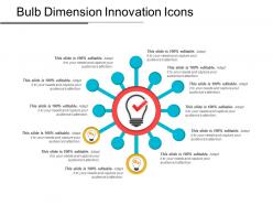 Bulb dimension innovation icons