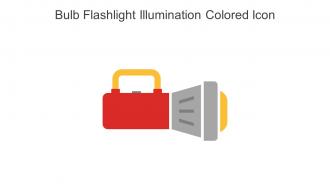 Bulb Flashlight Illumination Colored Icon In Powerpoint Pptx Png And Editable Eps Format