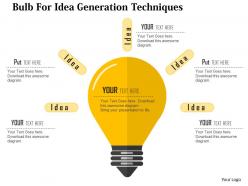 56447178 style variety 3 idea-bulb 5 piece powerpoint presentation diagram infographic slide