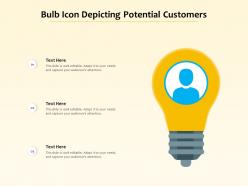 Bulb icon depicting potential customers