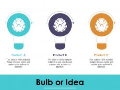 Bulb or idea compensation plan ppt infographic template visuals