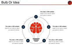 Bulb or idea example of ppt