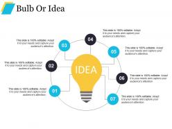28501005 style variety 3 idea-bulb 7 piece powerpoint presentation diagram infographic slide