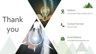 Bulb Or Idea Innovation Portfolio PPT Summary AT Professionally Colorful