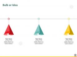 Bulb or idea m1041 ppt powerpoint presentation infographic template example topics