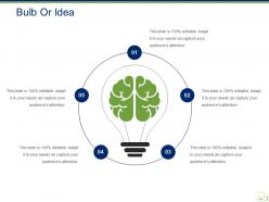 Bulb or idea powerpoint presentation examples