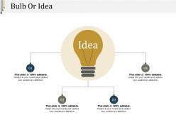 Bulb or idea powerpoint slides design
