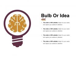 Bulb or idea powerpoint templates