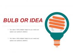 Bulb or idea powerpoint templates template 1