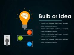 Bulb or idea ppt examples